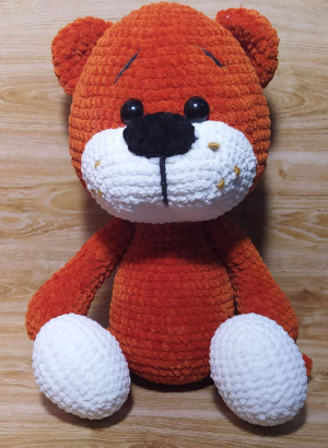 Вязаная игрушка Тигрёнок