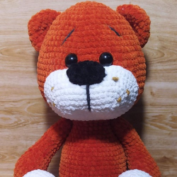 Вязаная игрушка Тигрёнок